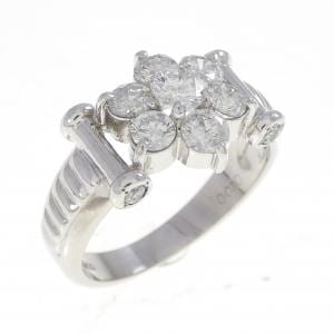 PT900 フラワー ダイヤモンド リング 1.00CT
