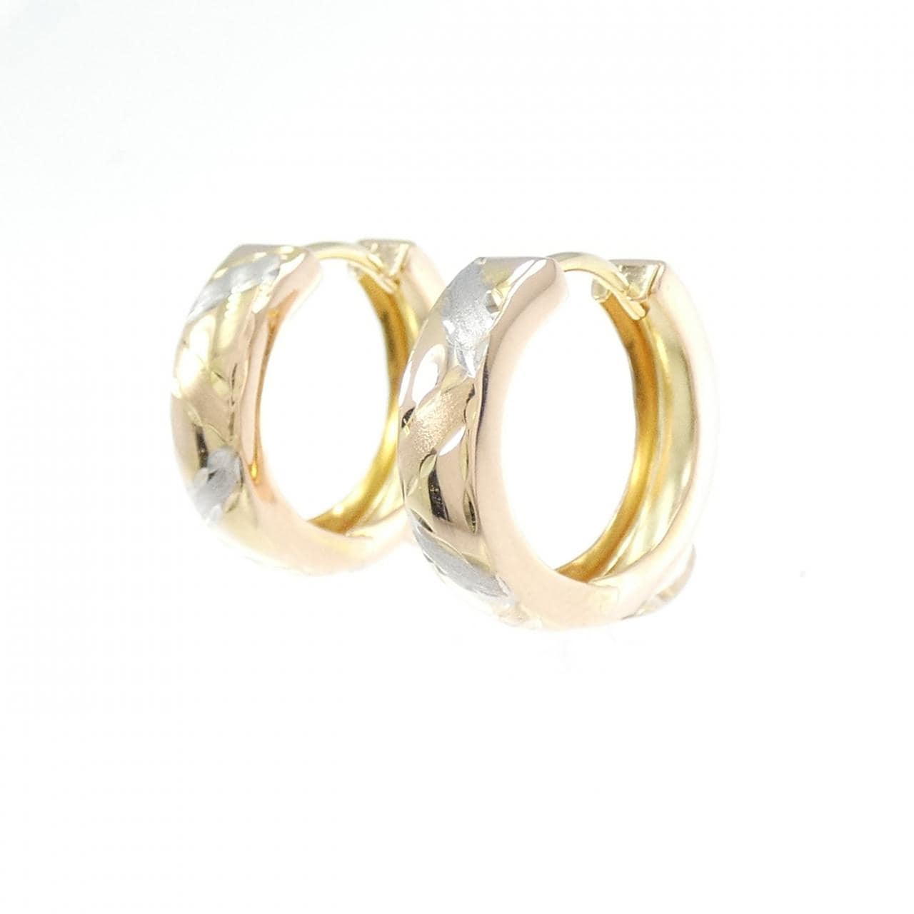 K14スリーカラー ピアス