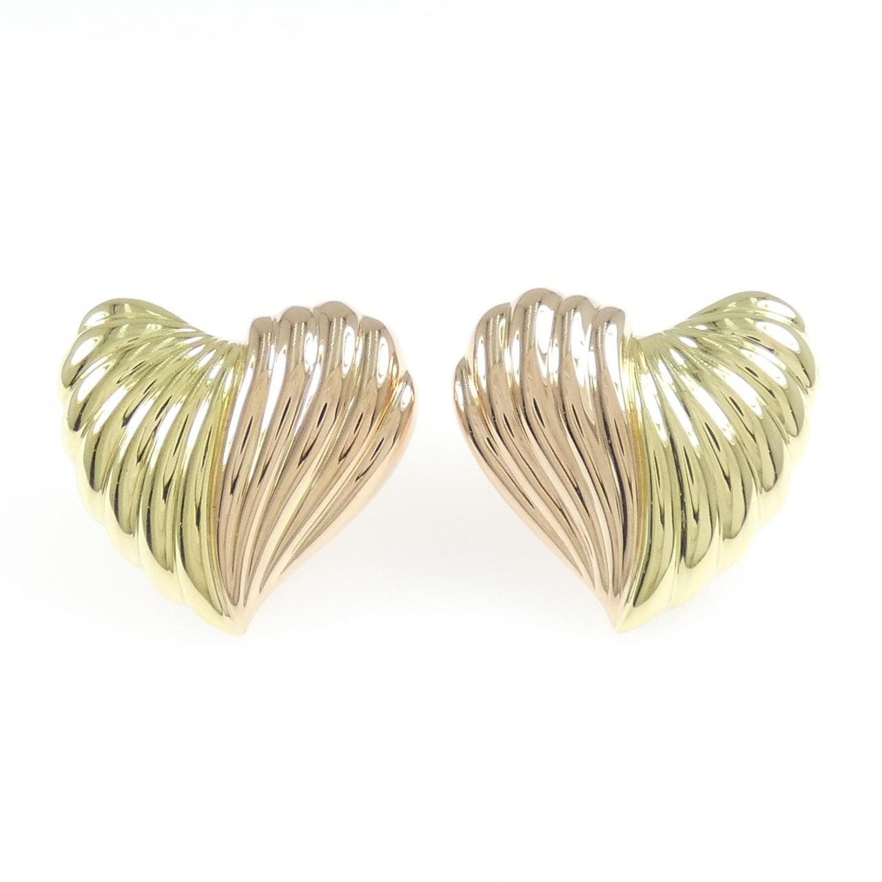 K18YG/K18PG ハート ピアス