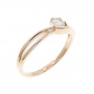 K18PG ダイヤモンド リング 0.16CT