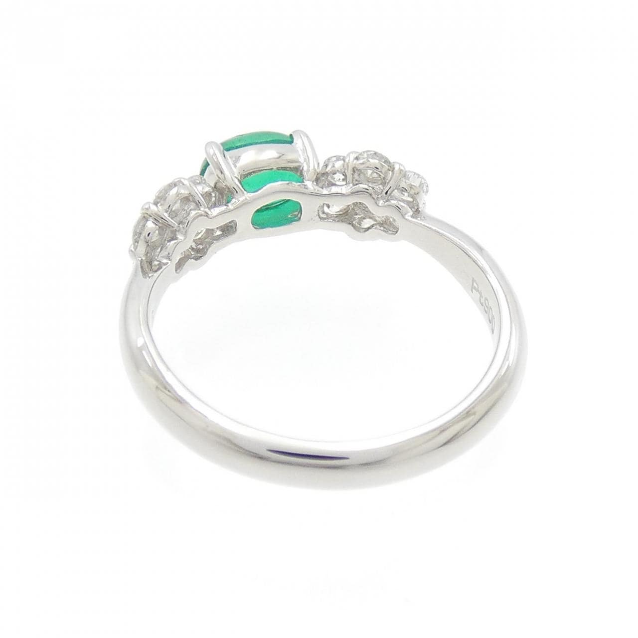 PT Flower Emerald Ring 0.69CT