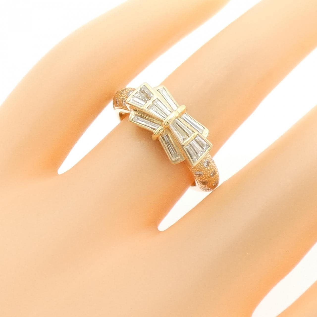 K18YG ダイヤモンド リング 0.472CT