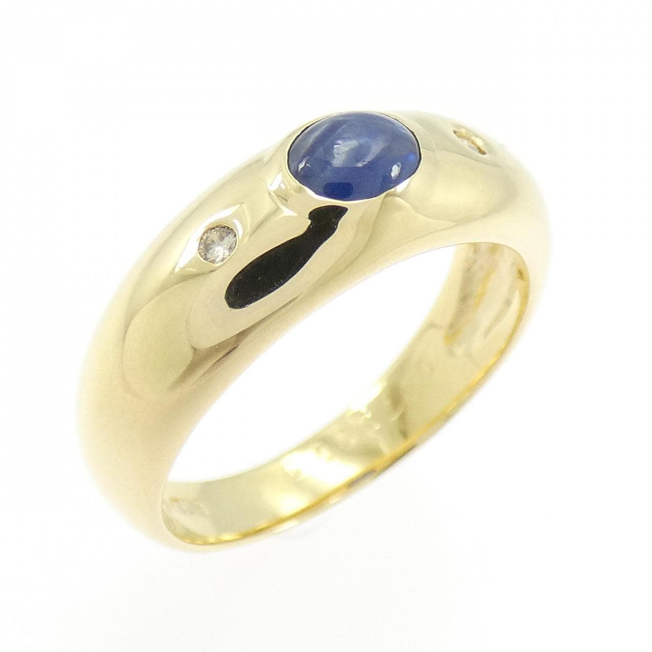K18YG サファイヤ リング 0.47CT