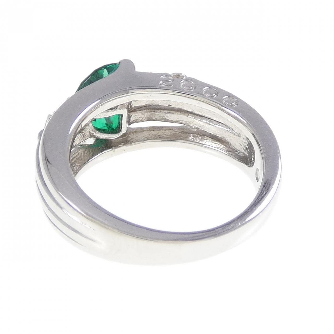 クレサンベール 合成エメラルド リング 0.76CT