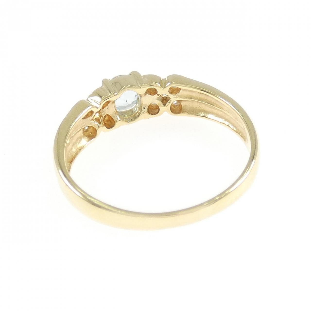 K18YG Aquamarine ring