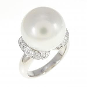 White Butterfly Pearl ring