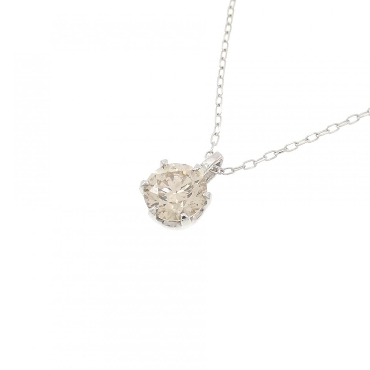 純PT/PT850 ダイヤモンド ネックレス 0.513CT