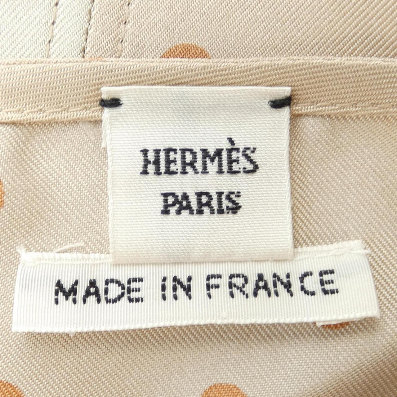 エルメス HERMES CLIC-CLAC A POIS *17-7600 ツイルレーヌ トップス