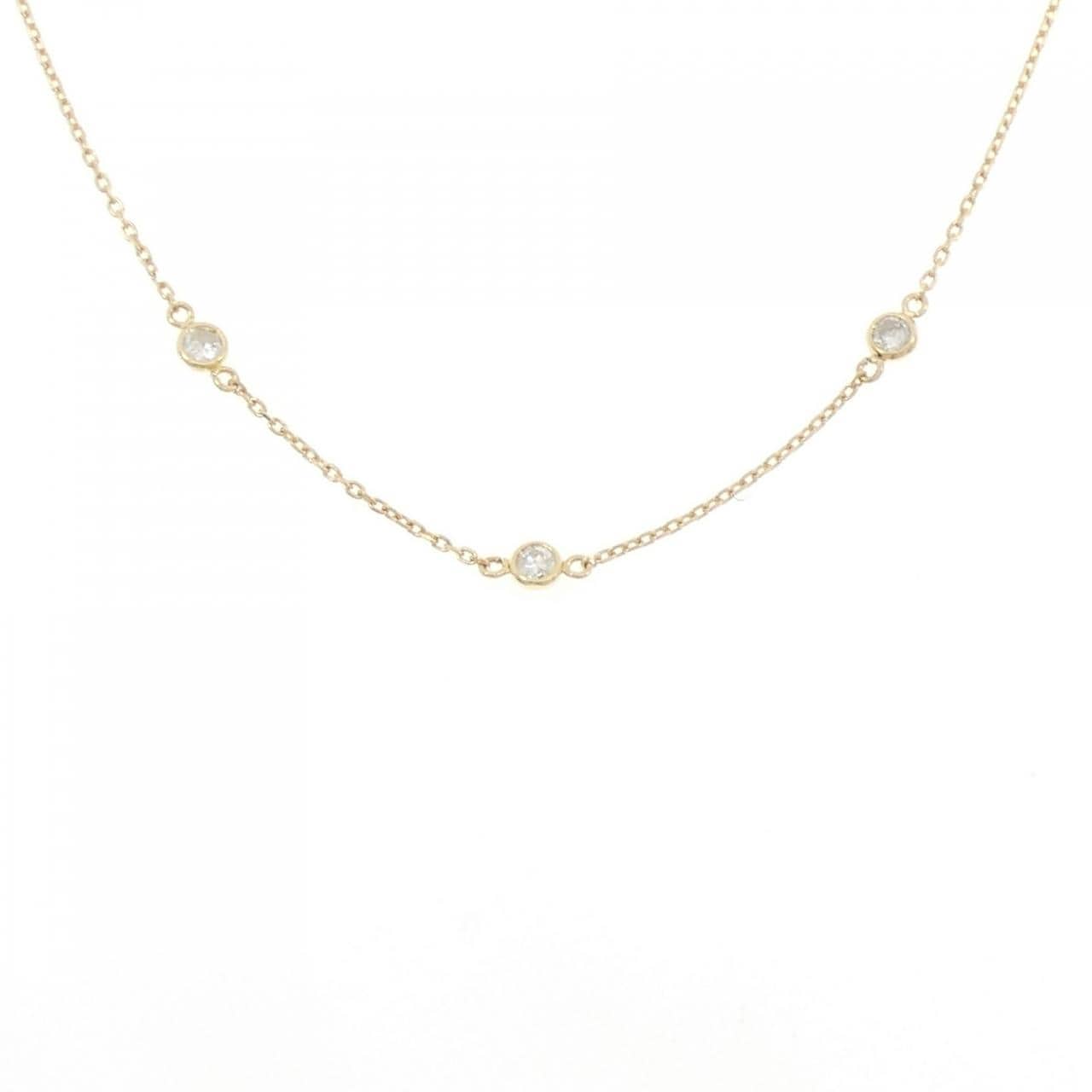 K18YG ダイヤモンド ネックレス 0.24CT