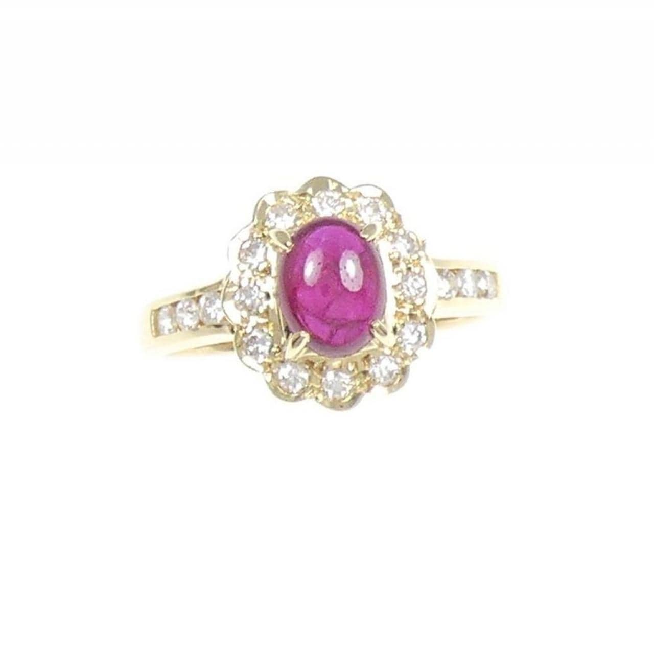 K18YG紅寶石戒指0.79CT