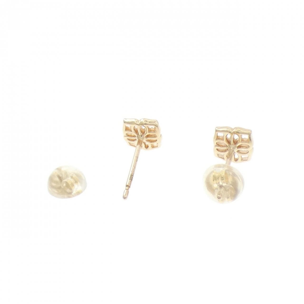 アガット ダイヤモンド ピアス 0.02CT