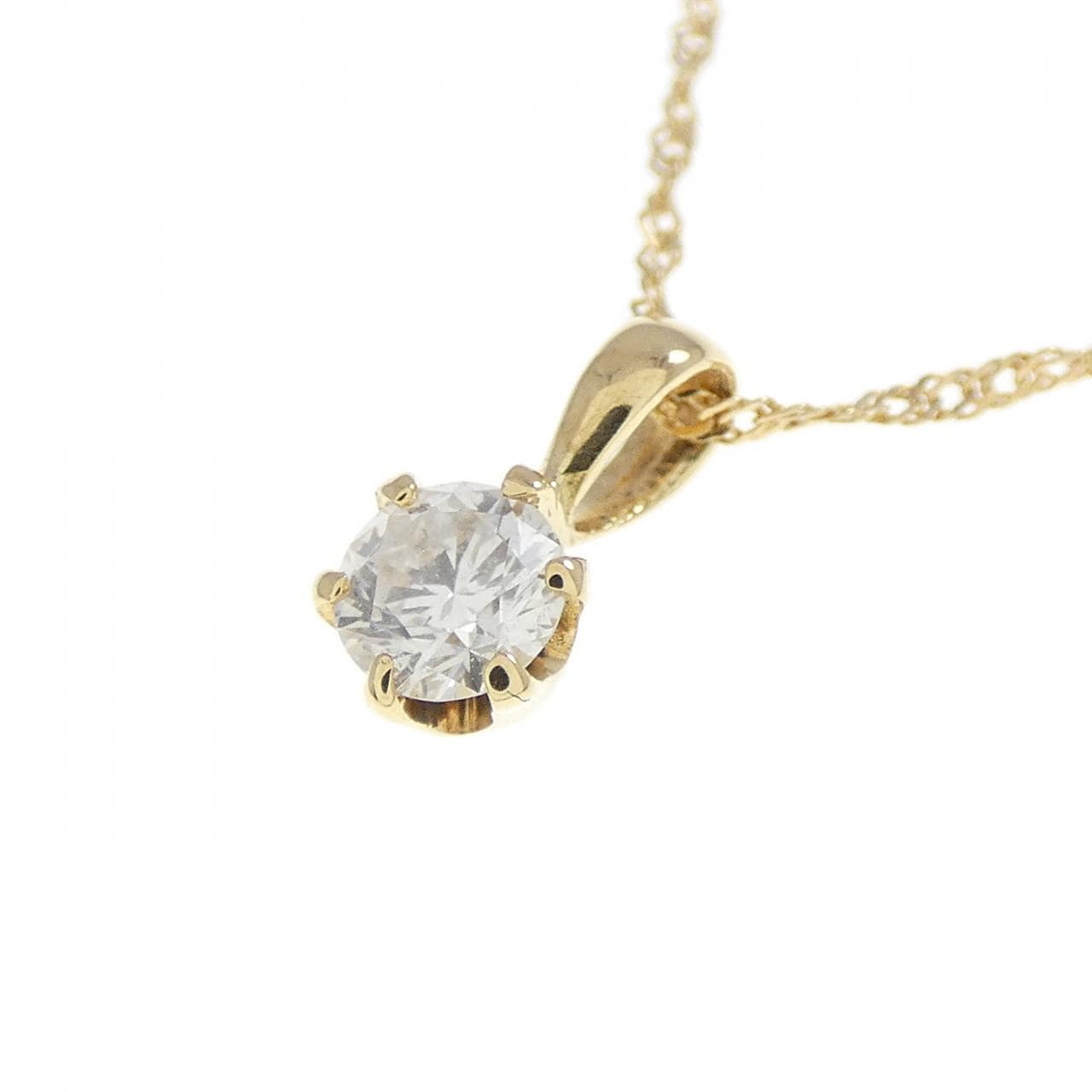 K18YG ダイヤモンド ネックレス 0.20CT