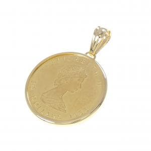 K18YG(枠) コイン ペンダント