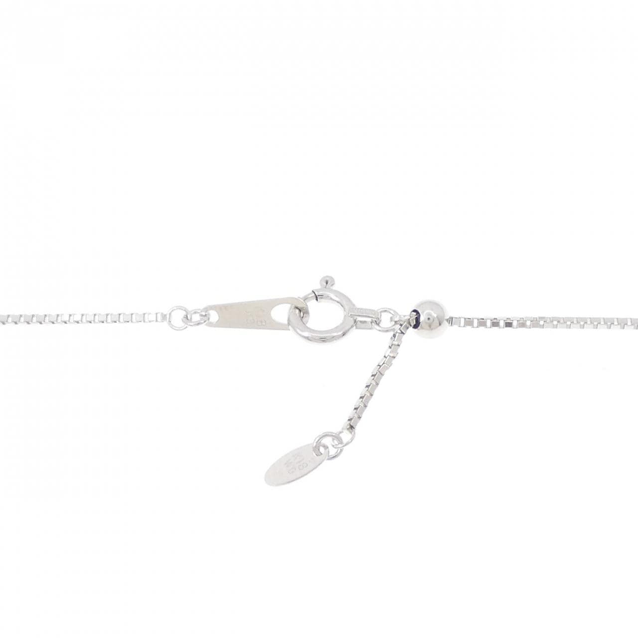 K18WG/K18PG Bare Diamond Necklace 0.03CT