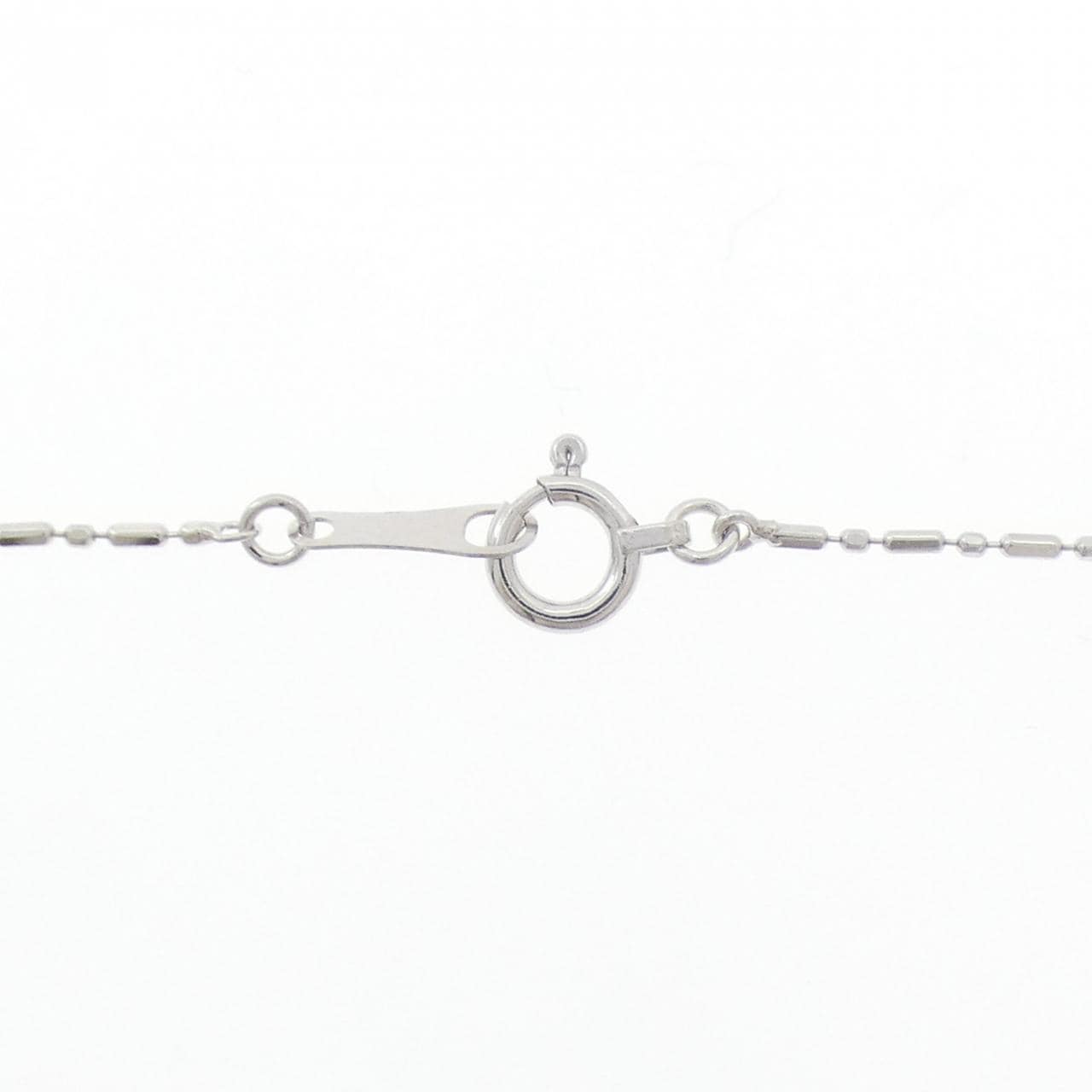 K18WG バタフライ ダイヤモンド ネックレス 0.01CT