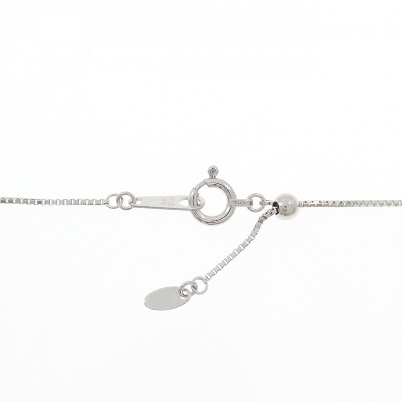 K18WG ダイヤモンド ネックレス 0.10CT