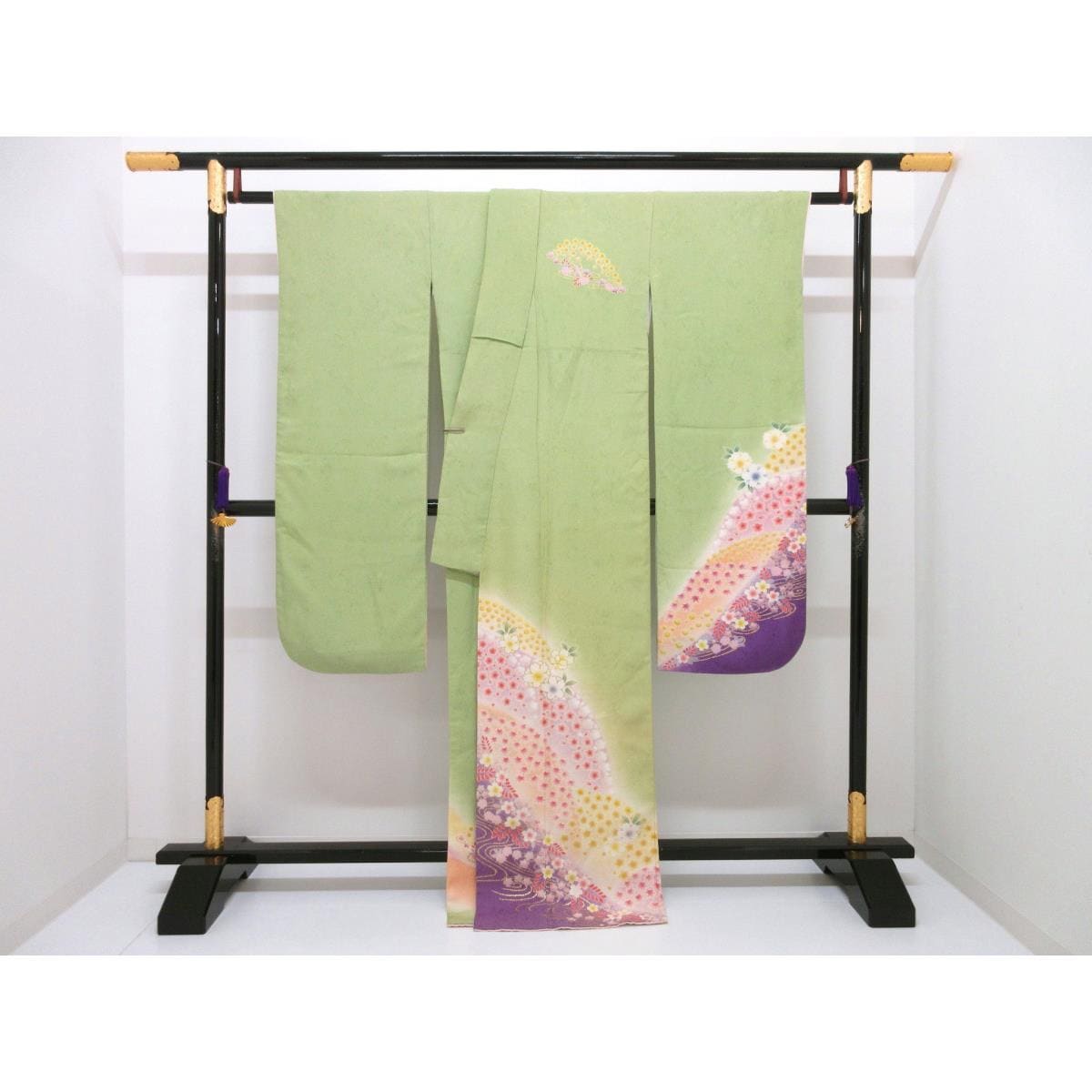 振袖　友禅金彩加工