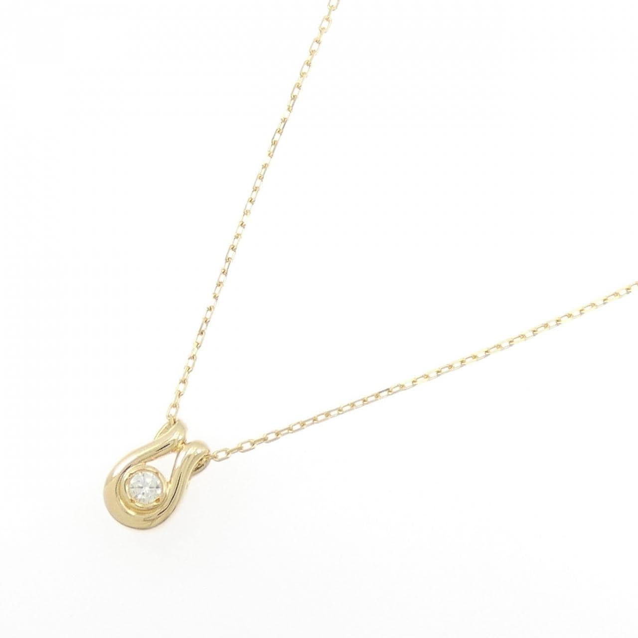 K18YG ダイヤモンド ネックレス 0.07CT
