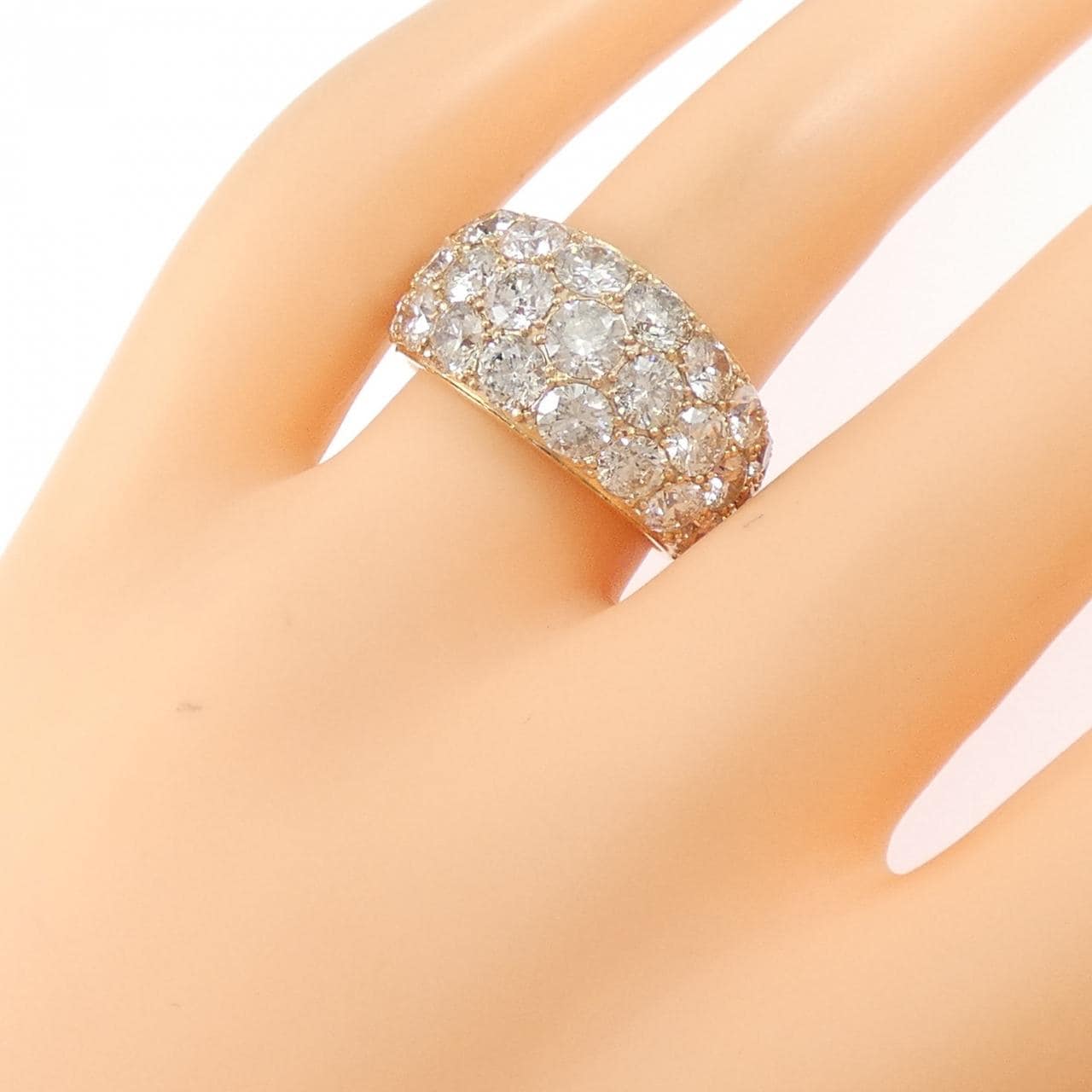 K18PG ダイヤモンド リング 5.00CT