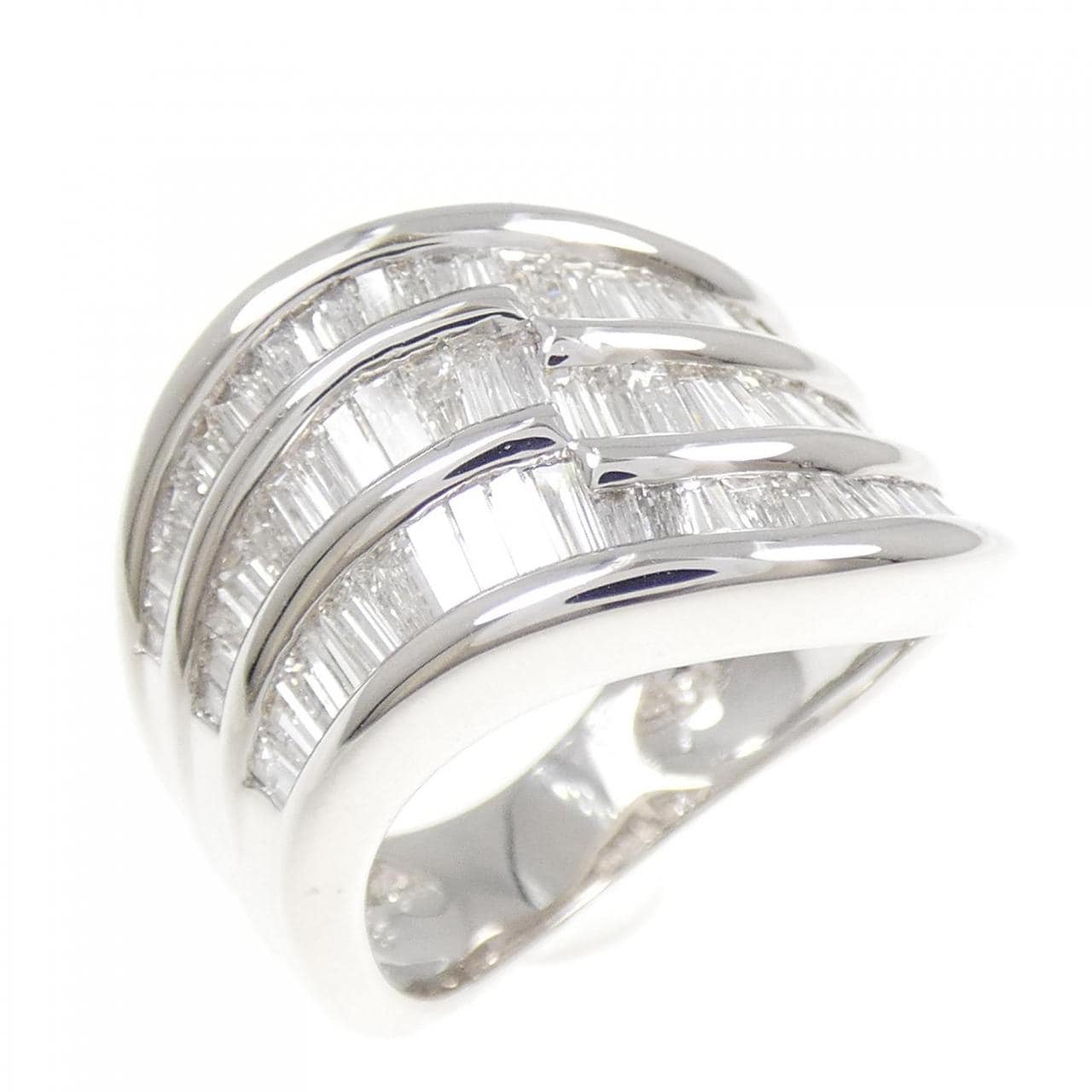K18WG ダイヤモンド リング 1.75CT