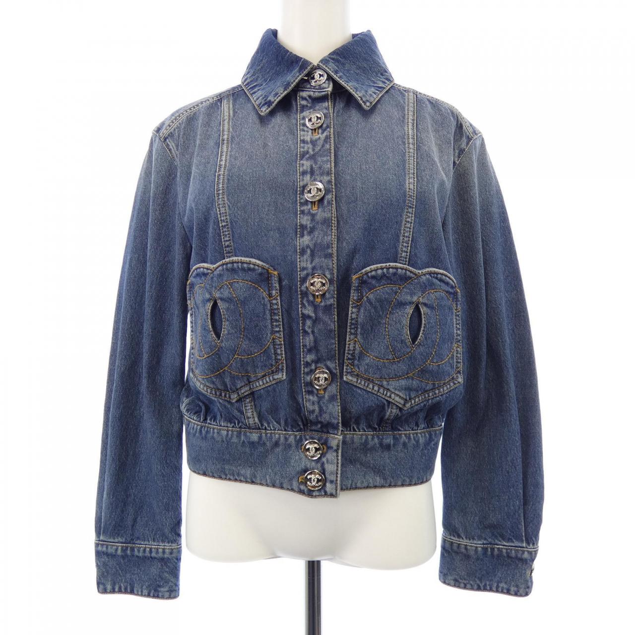 シャネル CHANEL LOOK12 P76746V68693 デニムジャケット