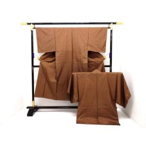【未使用品】男物　大島紬　きもの・羽織　２点セット