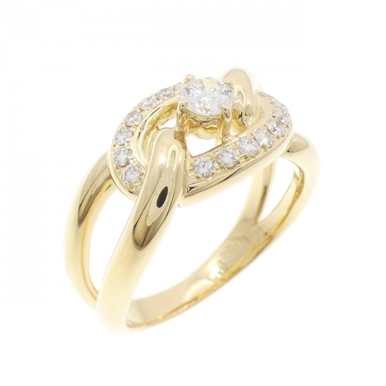 K18YG ダイヤモンド リング 0.44CT