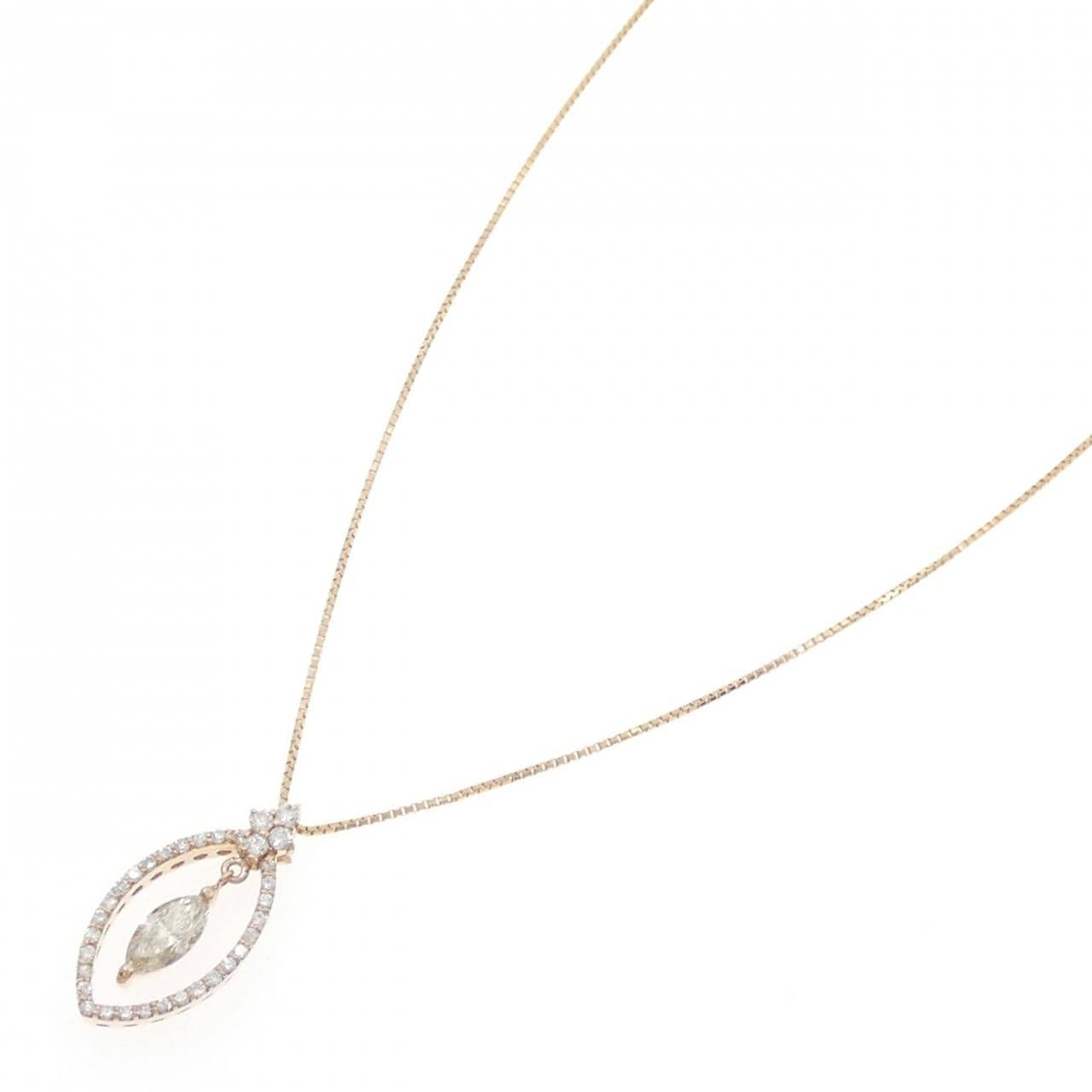 K18PG/K18YG ダイヤモンド ネックレス 0.422CT