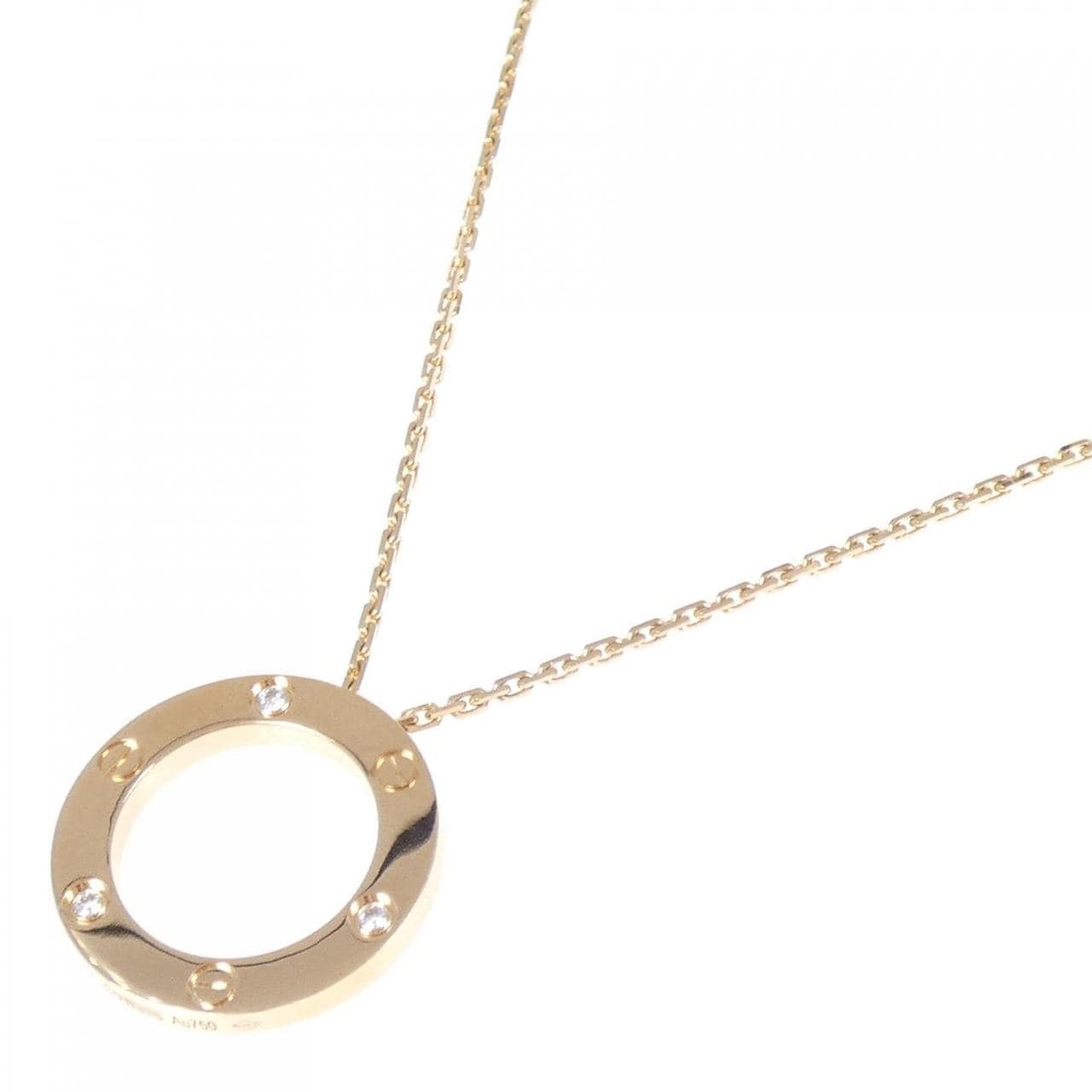 カルティエ ラブネックレス ハーフダイヤ ネックレス