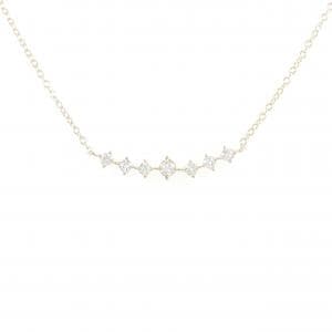 【リメイク】K10YG ダイヤモンド ネックレス 0.15CT