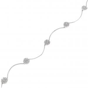 K18WG ダイヤモンド ブレスレット 0.66CT