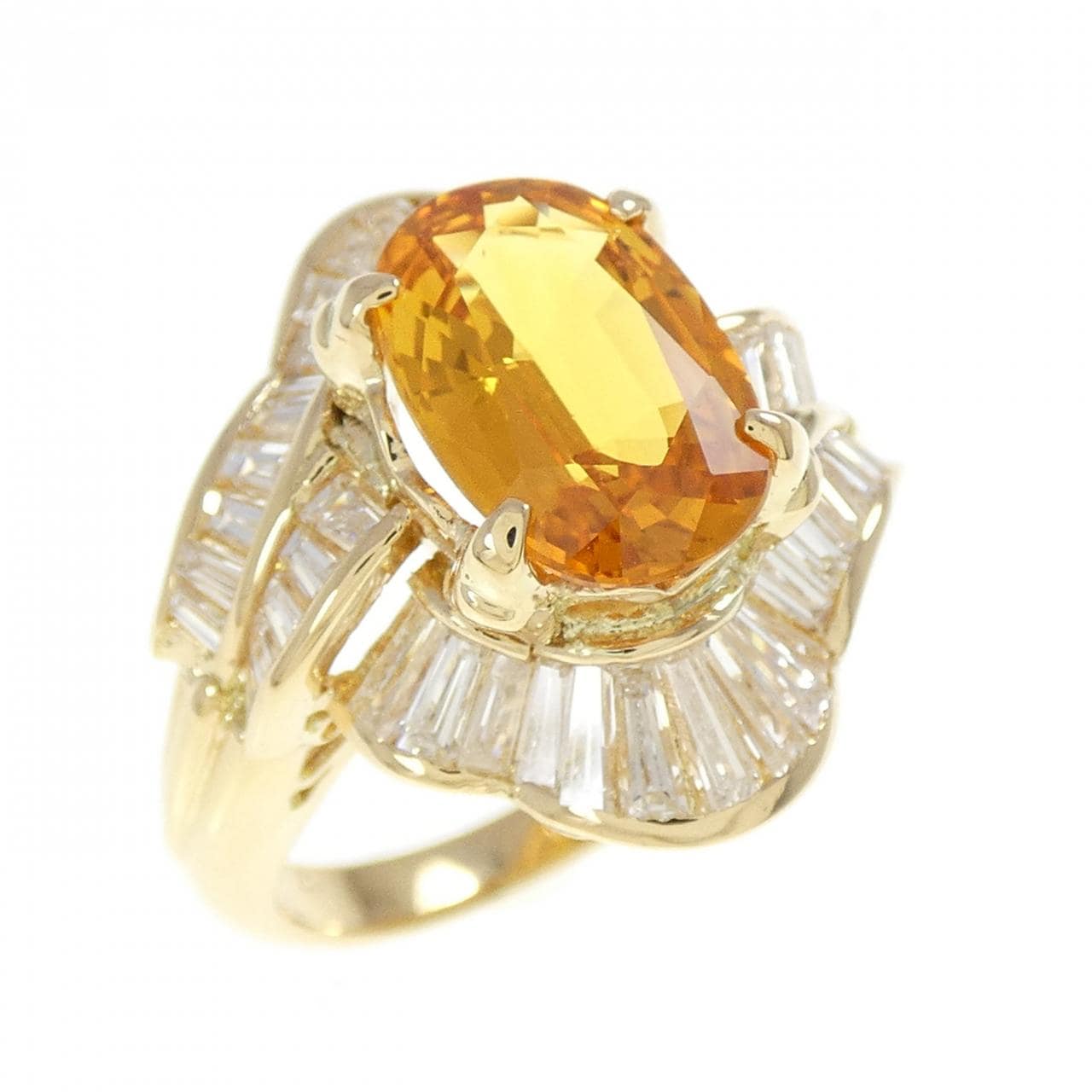 K18YG サファイヤ リング 2.73CT