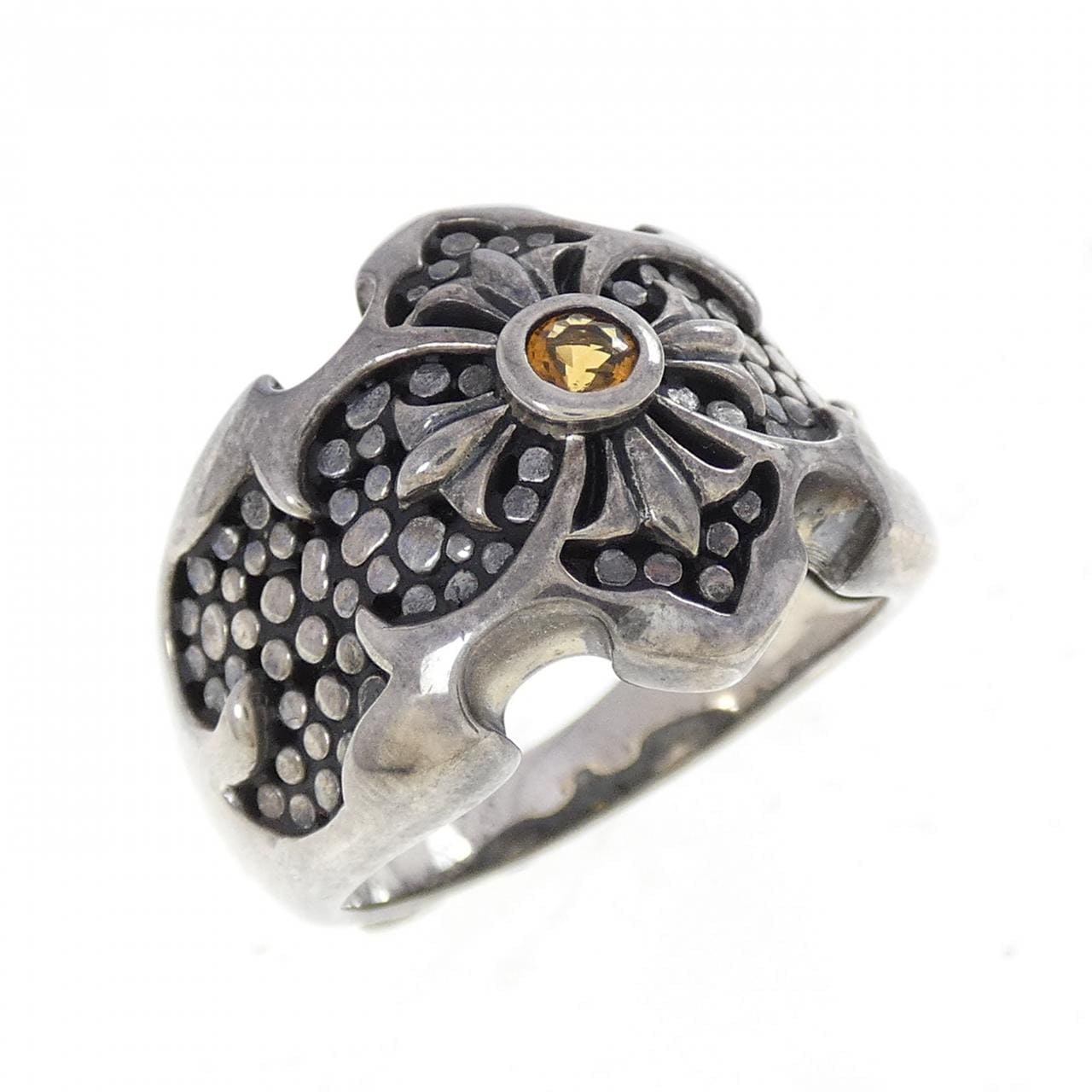 925SV シトリン リング