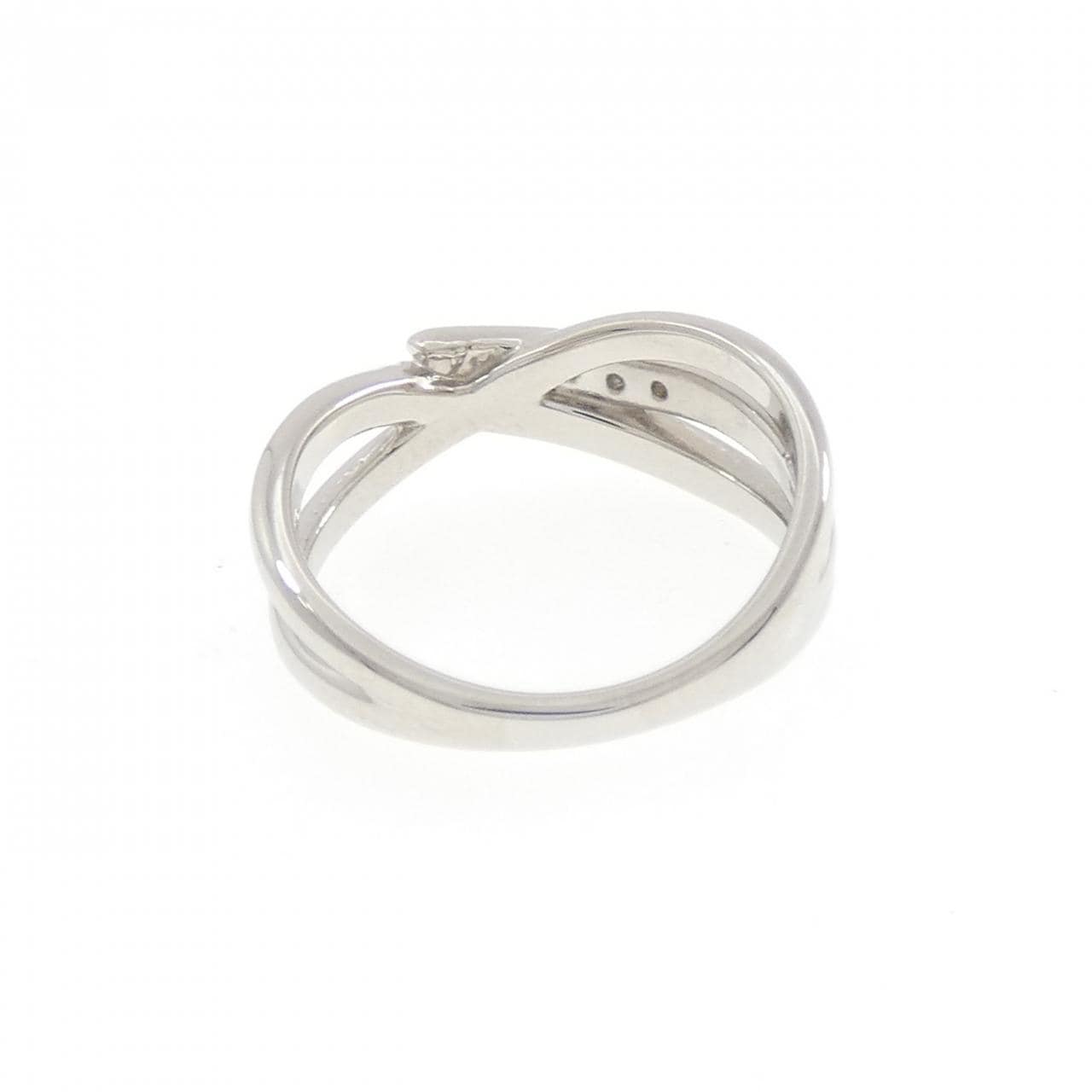 純PT ダイヤモンド ピンキーリング 0.02CT