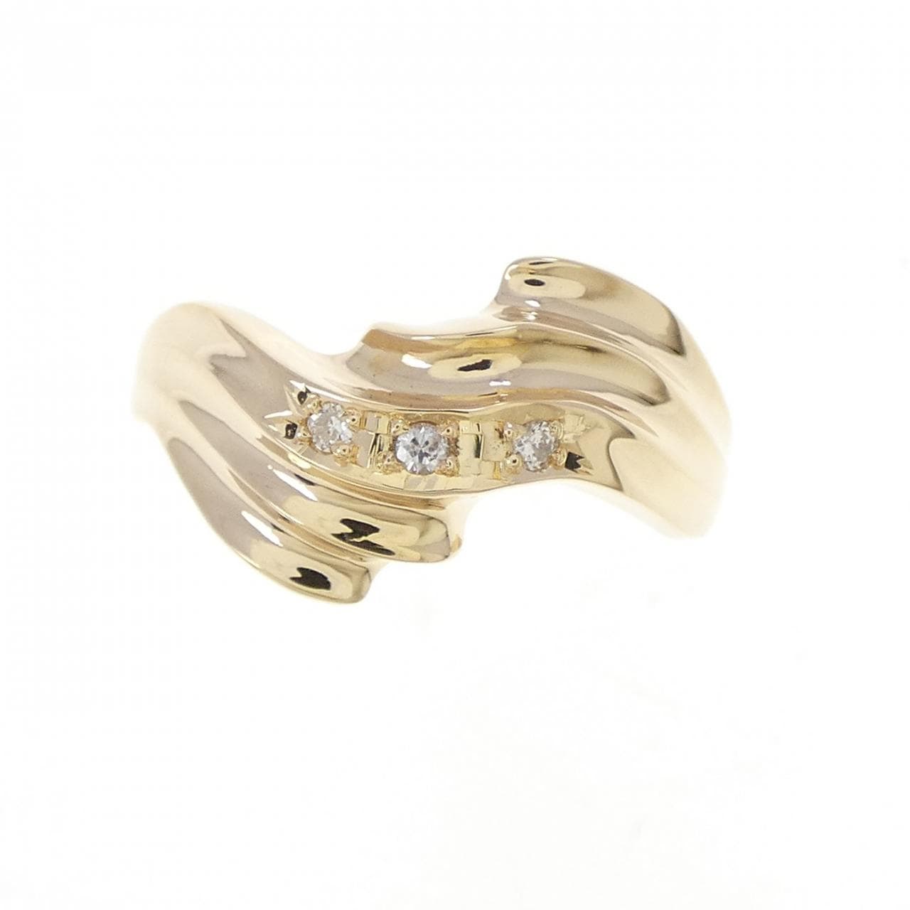 K18YG ダイヤモンド リング