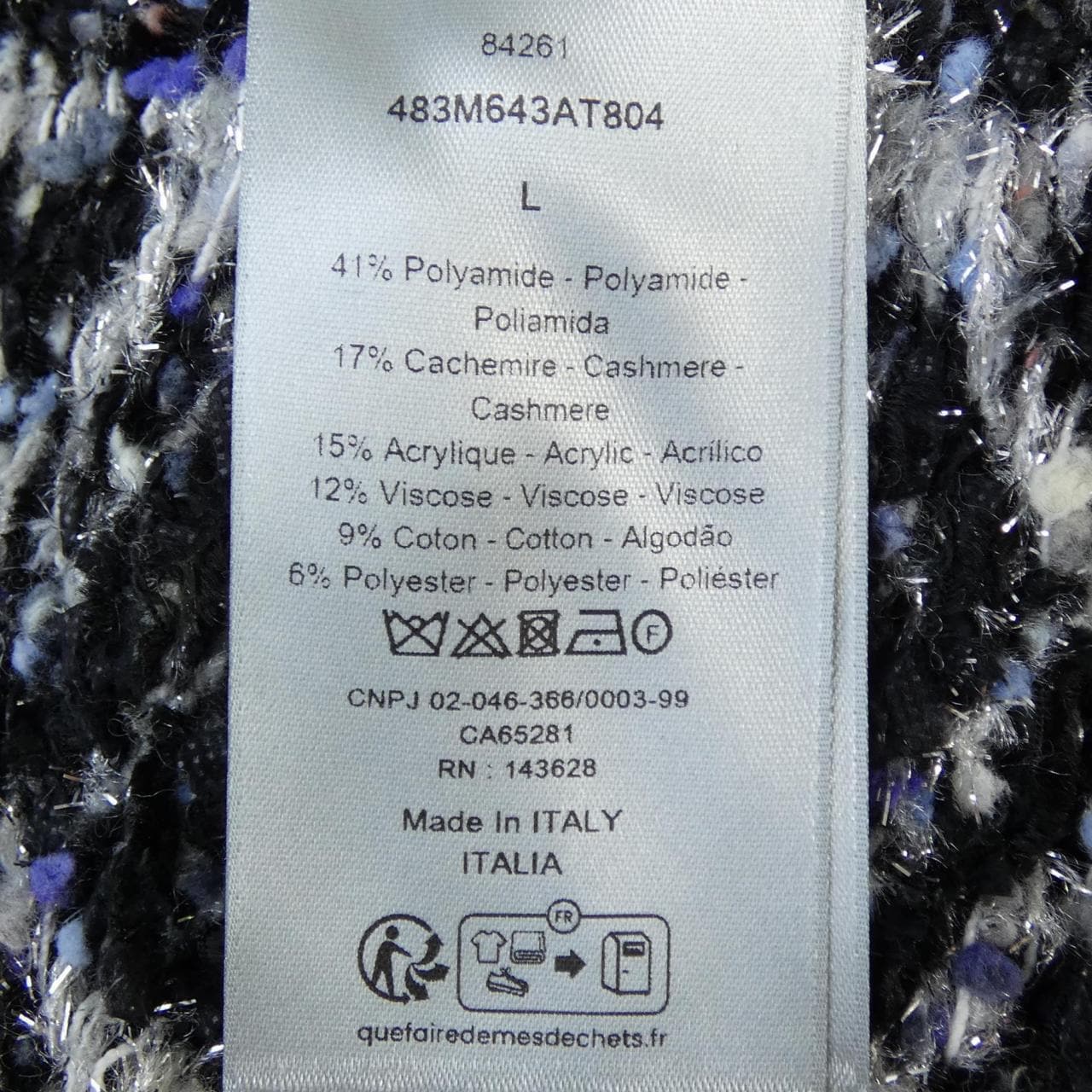 ディオール DIOR 483M643AT804 ニット
