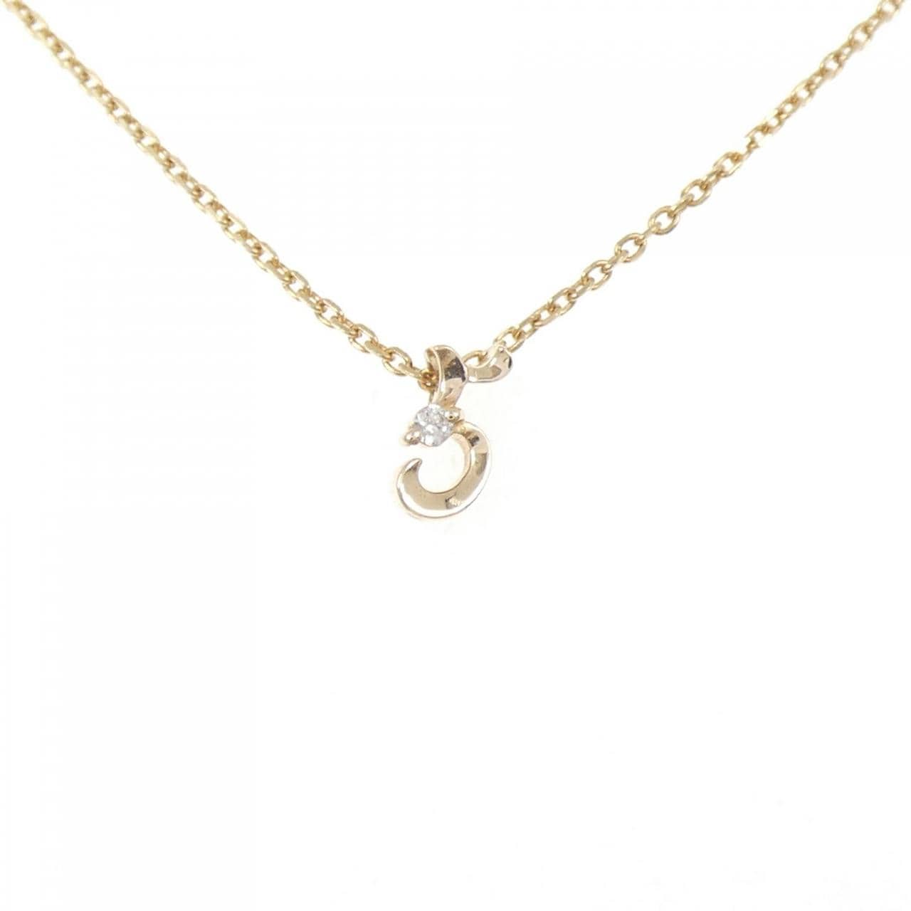 アガット ダイヤモンド ネックレス 0.01CT