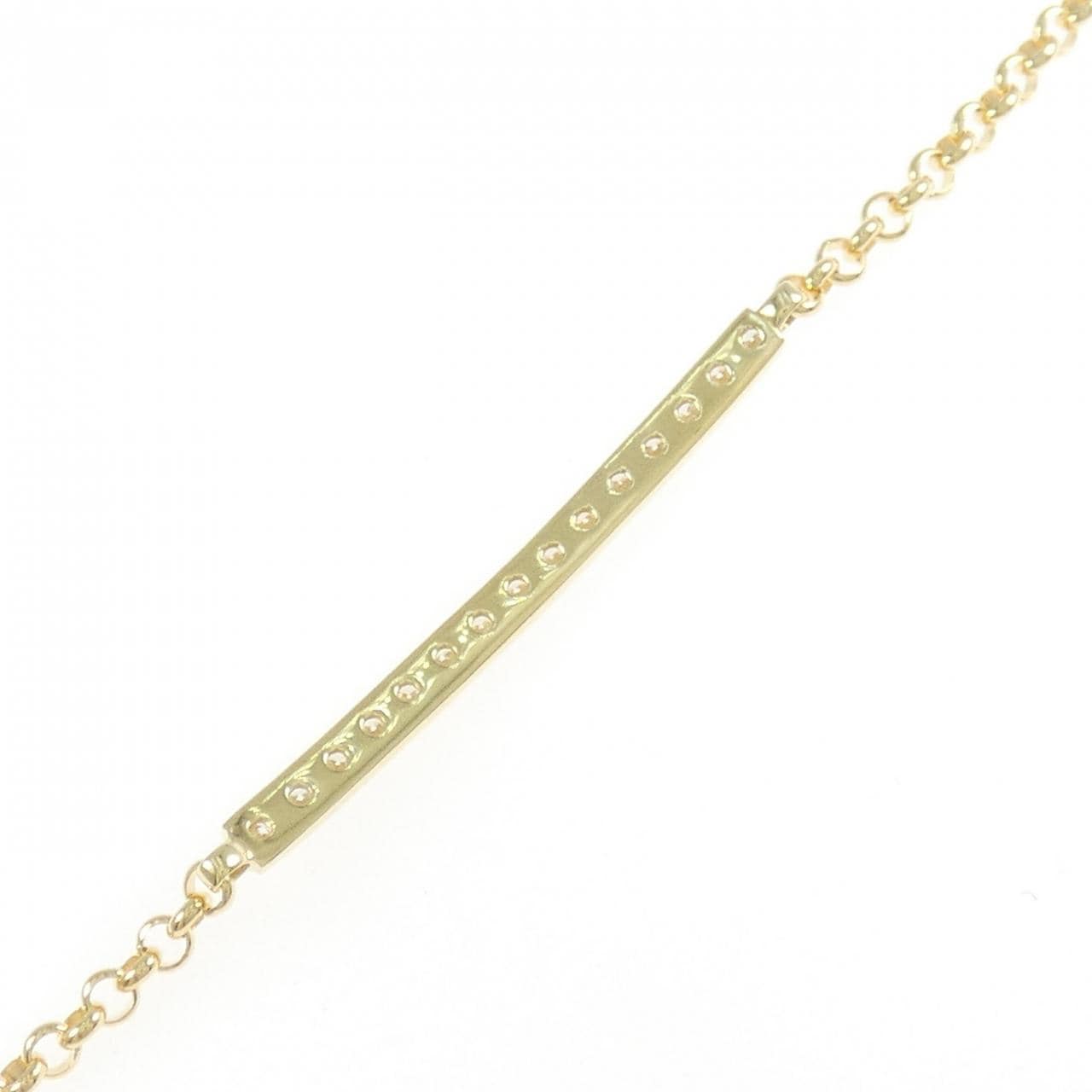 K18YG ダイヤモンド ブレスレット 0.30CT