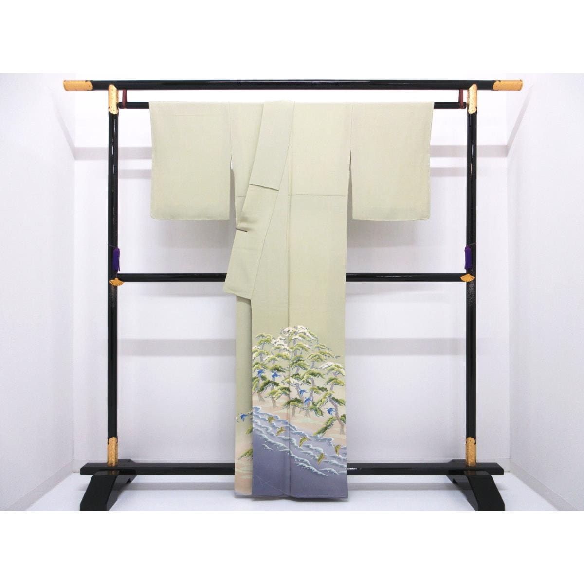 【未使用品】色留袖　本加賀友禅　魚津誠　抱き茗荷　訪問着兼用　身丈Ｓ寸