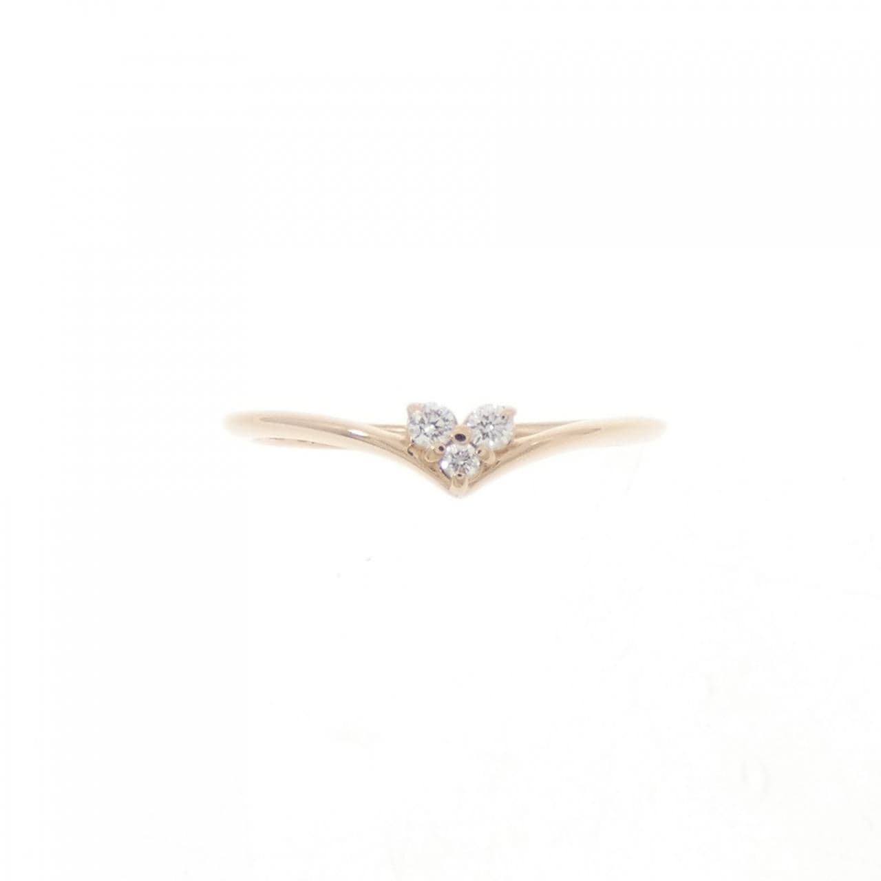 エテ ダイヤモンド ピンキー リング 0.08CT