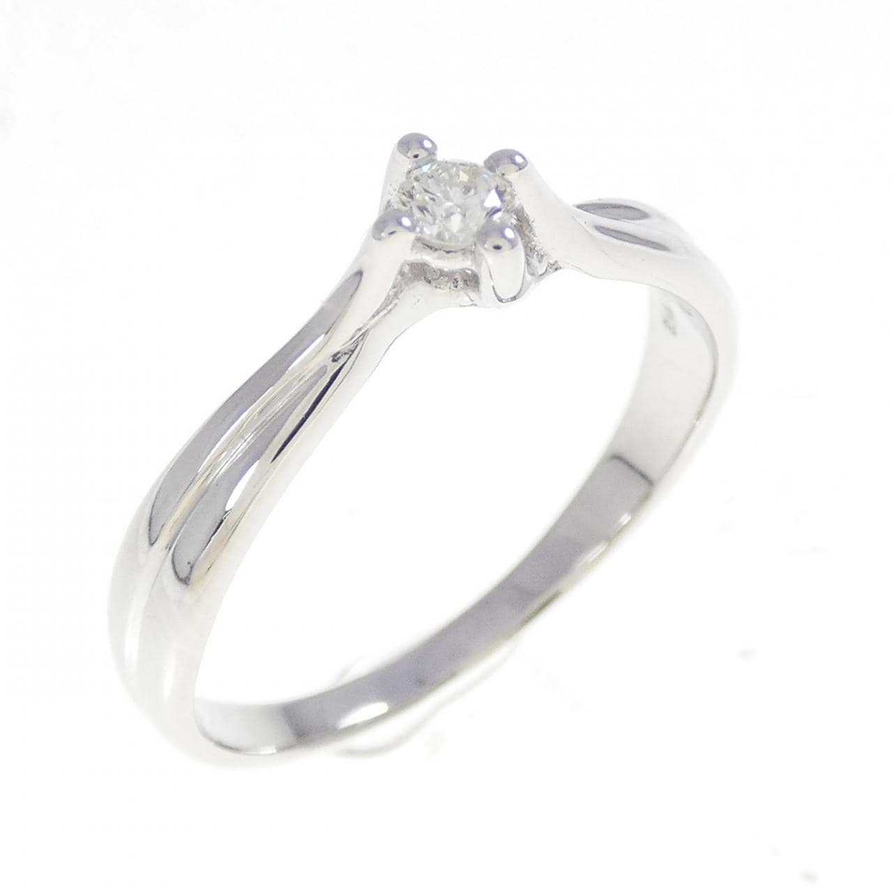 K18WG ダイヤモンド リング 0.08CT