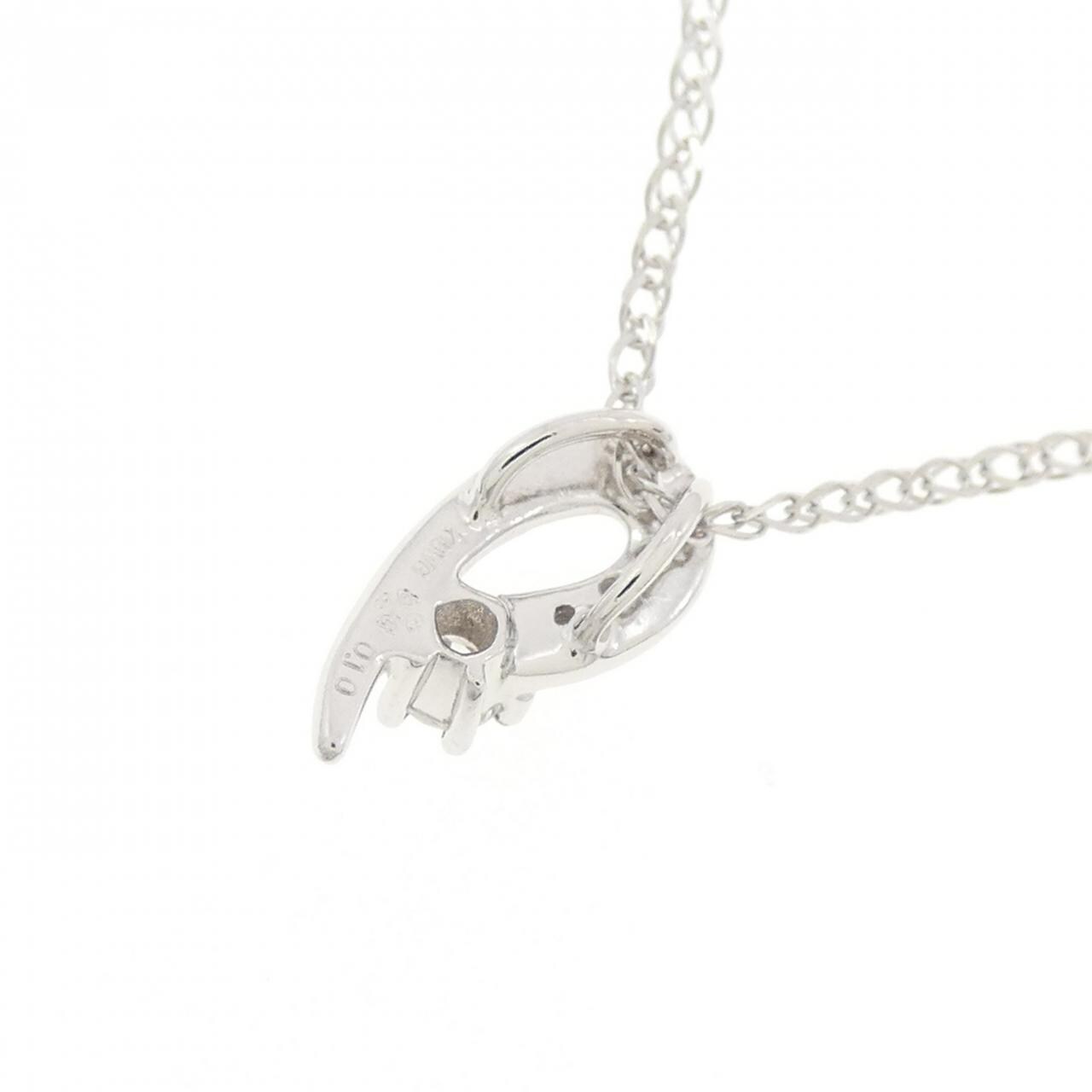 K18WG ダイヤモンド ネックレス 0.10CT