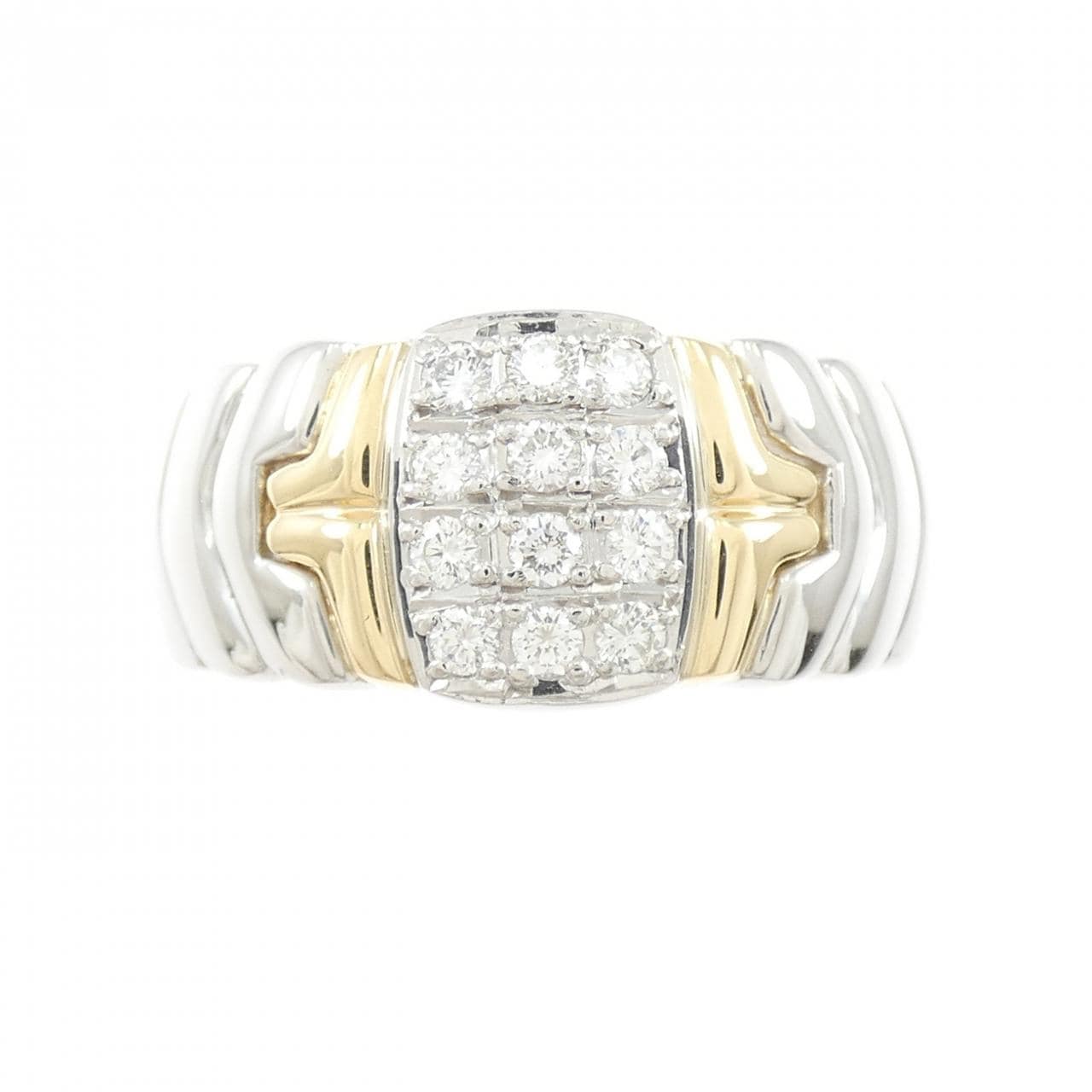 PT900/K18YG ダイヤモンド リング 0.30CT