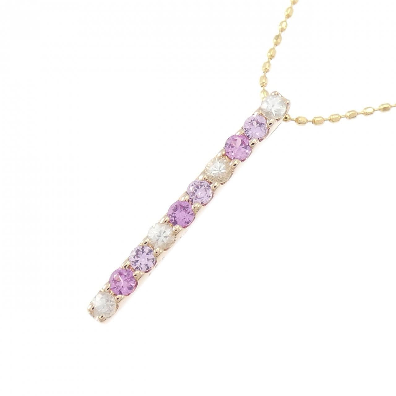 K18PG サファイヤ ネックレス 0.38CT