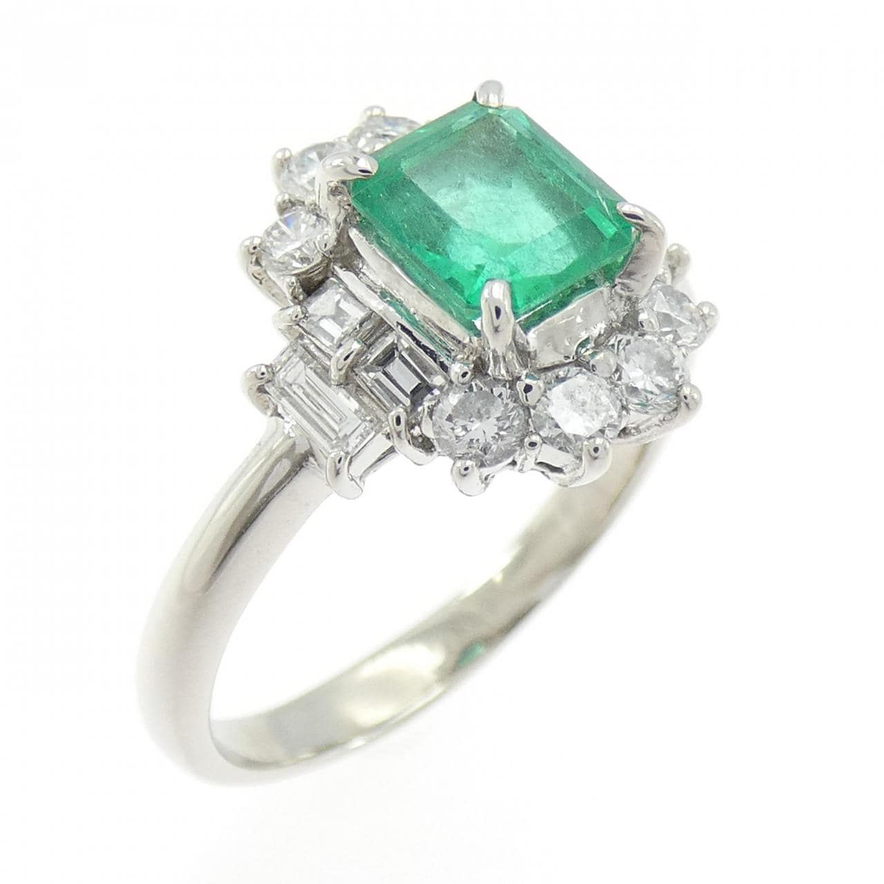 PT900 エメラルド リング 1.077CT