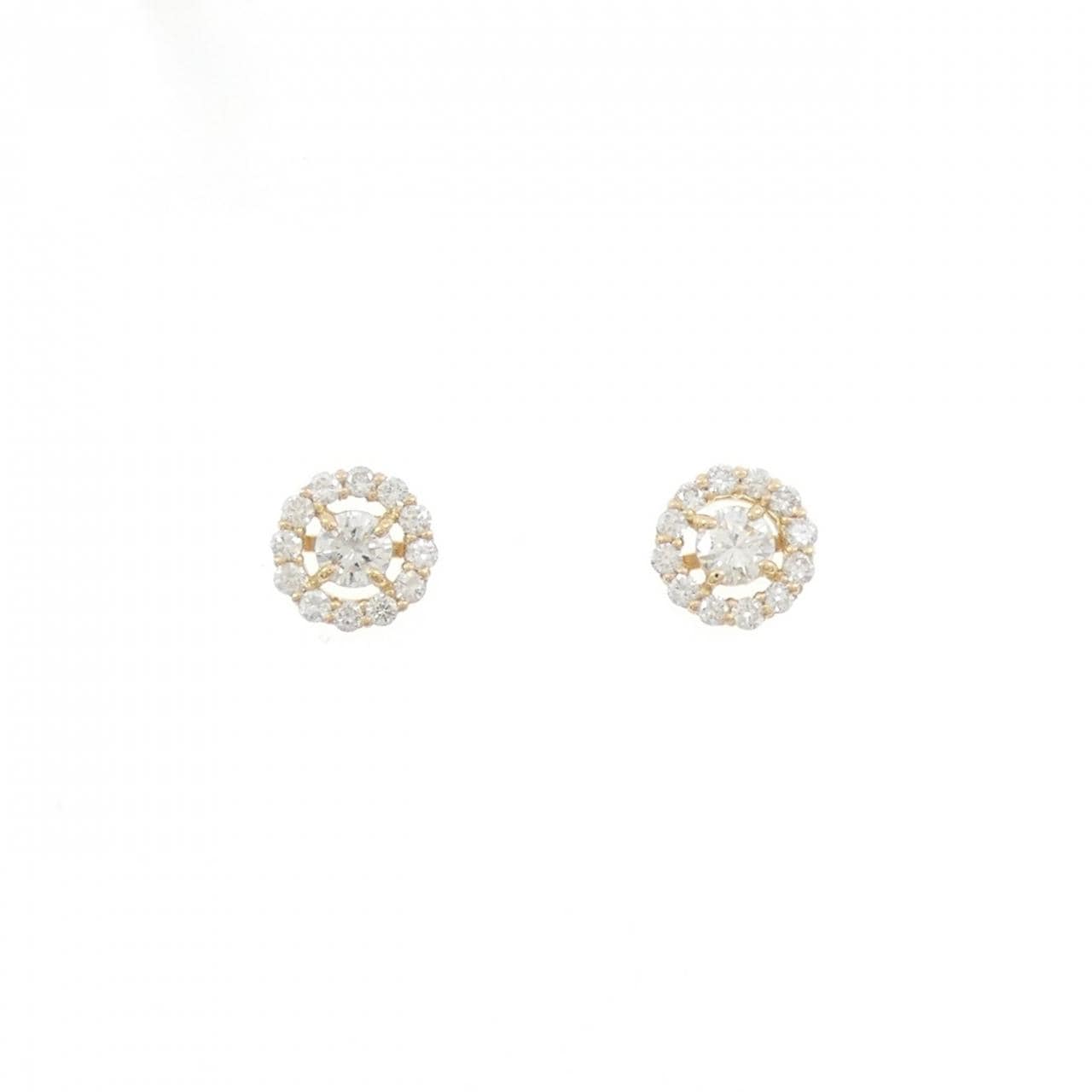 【リメイク】K18YG ダイヤモンド ピアス 0.40CT