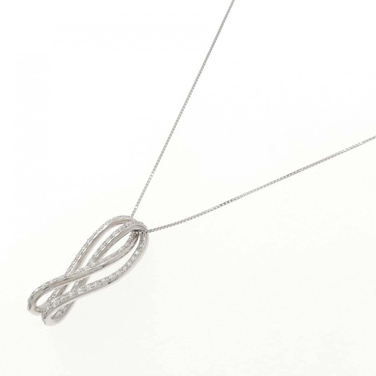 PT900/PT850 ダイヤモンド ネックレス 1.04CT