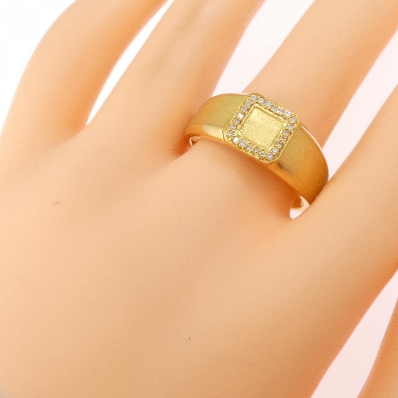 K24YG ダイヤモンド リング 0.11CT