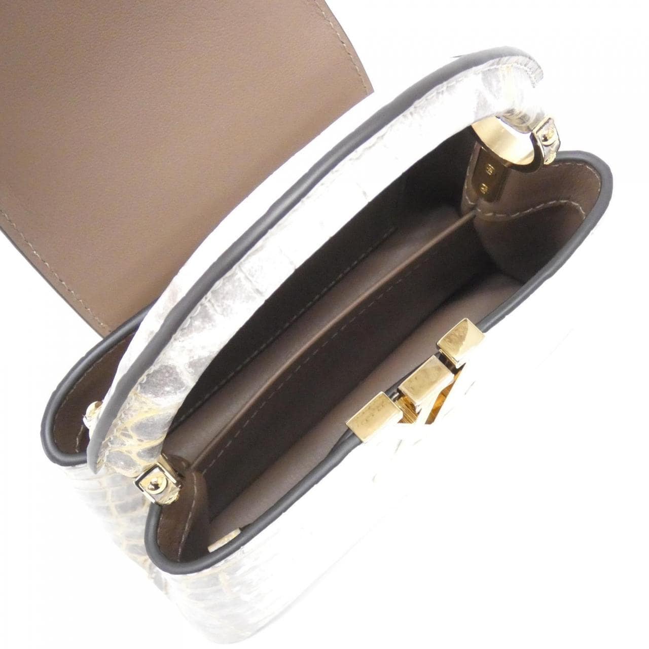 LOUIS VUITTON Exotic Leather Capucines Mini Bag N98156