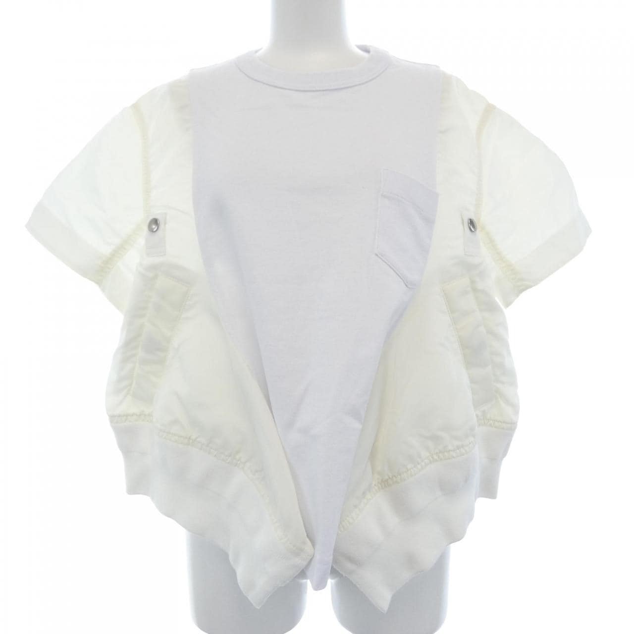 サカイ SACAI NYLON TWILLxCOTTON JERSEY T-SHIRT 25-07998 Tシャツ